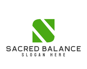 Natural Organic Leaf Letter S  logo design