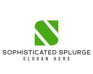 Natural Organic Leaf Letter S  logo design