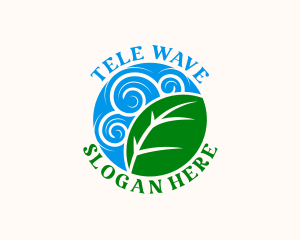 Leaf Wave Spa logo design