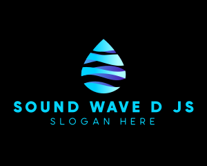 Liquid Water Droplet logo design