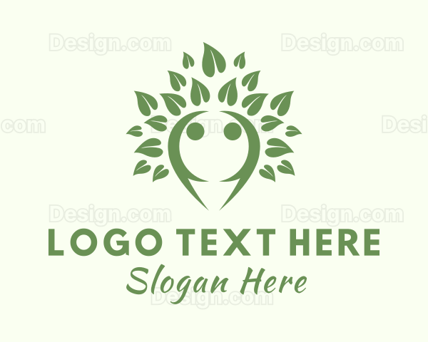 Human Leaf Organization Logo