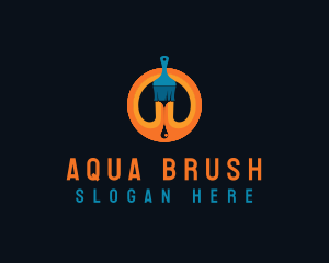 Painter Artist Brush logo design