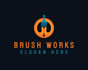 Painter Artist Brush logo design