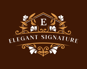 Floral Elegant Ornament logo design