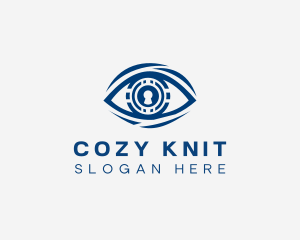 Keyhole Security Eye logo design