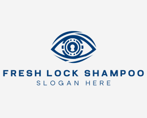 Keyhole Security Eye logo design