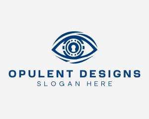 Keyhole Security Eye logo design