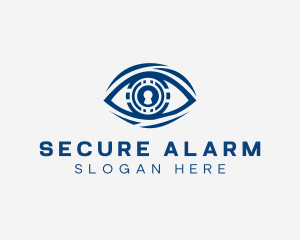 Keyhole Security Eye logo design