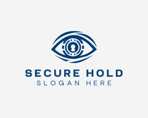 Keyhole Security Eye logo design