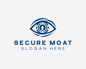 Keyhole Security Eye logo design