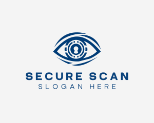 Keyhole Security Eye logo design