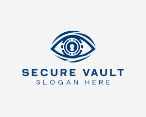 Keyhole Security Eye logo design