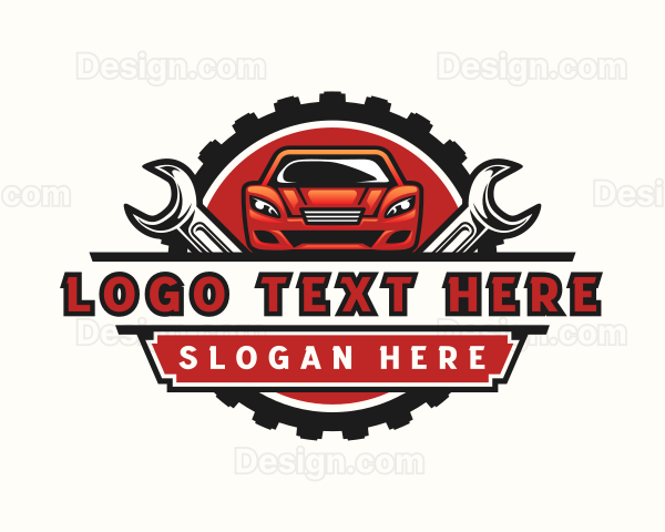 Car Wrench Mechanic Logo