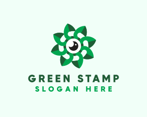 Green Leaves Camera logo design