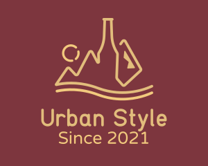 Wine Bottle Mountain logo