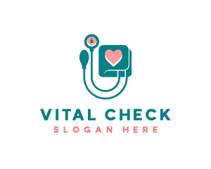 Medical Sphygmomanometer Heart logo