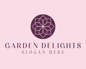 Minimalist Flower Spa logo design