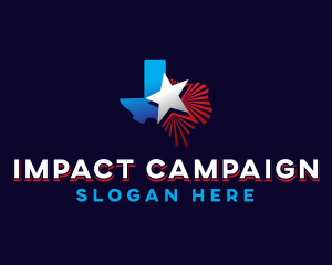 Texas Map Star Campaign logo