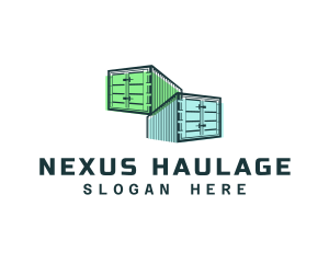 Storage Container Delivery logo design