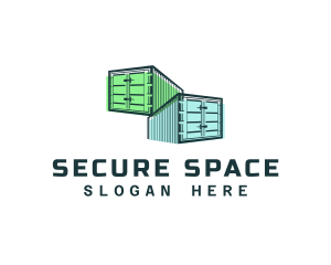 Storage Container Delivery logo design