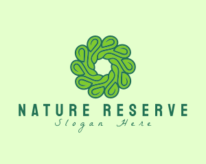 Natural Flower Swirl logo design