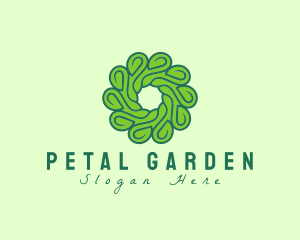 Natural Flower Swirl logo design