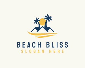 Tropical Beach House Property logo design