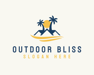 Tropical Beach House Property logo design