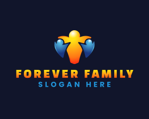 People Heart Family logo design