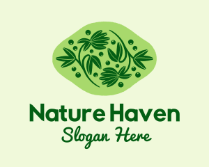 Natural Herb Plant  logo design