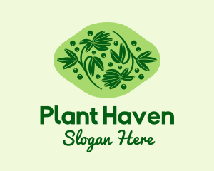 Natural Herb Plant  logo design