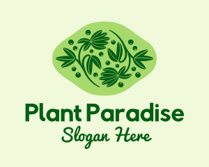 Natural Herb Plant  logo design