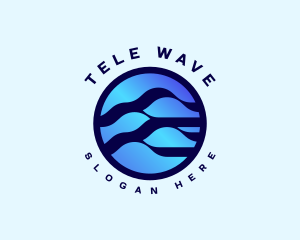 Consultant Business Wave logo design