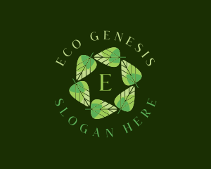 Environmental Nature Leaf logo design