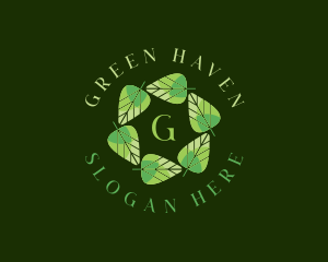Environmental Nature Leaf logo