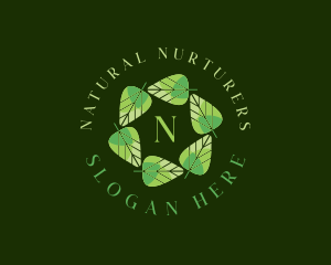 Environmental Nature Leaf logo design