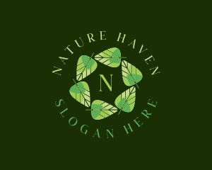 Environmental Nature Leaf logo design