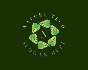 Environmental Nature Leaf logo design