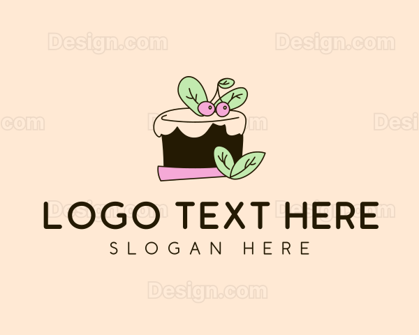 Organic Cherry Cake Logo