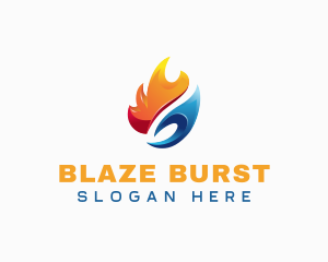 Fire Ice Blaze logo design