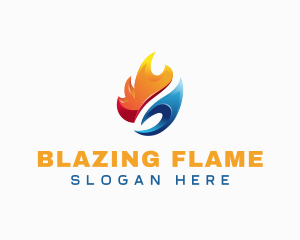 Fire Ice Blaze logo design