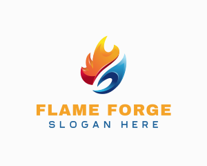 Fire Ice Blaze logo design