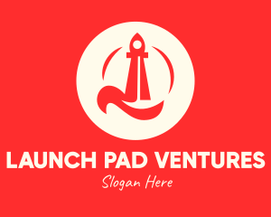 Red Rocket Launch logo design