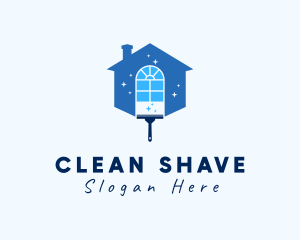 House Cleaning Wiper logo design