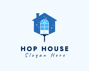 House Cleaning Wiper logo design