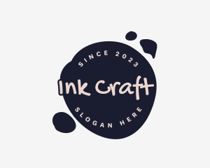 Graffiti Ink Splatter logo design