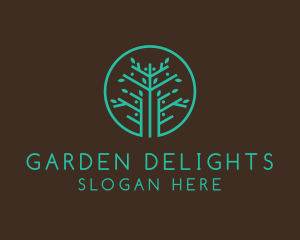 Botanical Tree Gardening logo design