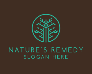 Botanical Tree Gardening logo design