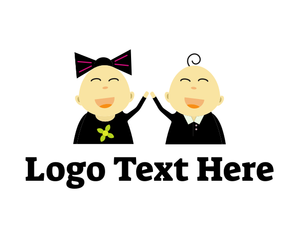 Laughing logo example 4