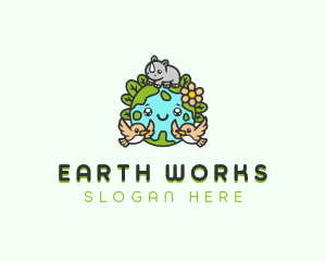 Environmental Sustainable Earth logo design